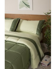 Trapunta piazza e mezza 100% cotone doubleface Neith Giselle