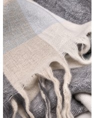 Plaid in tessuto mohair supersoft con frange Enrico Coveri var.2