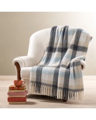 Plaid in tessuto mohair supersoft con frange Enrico Coveri var.2