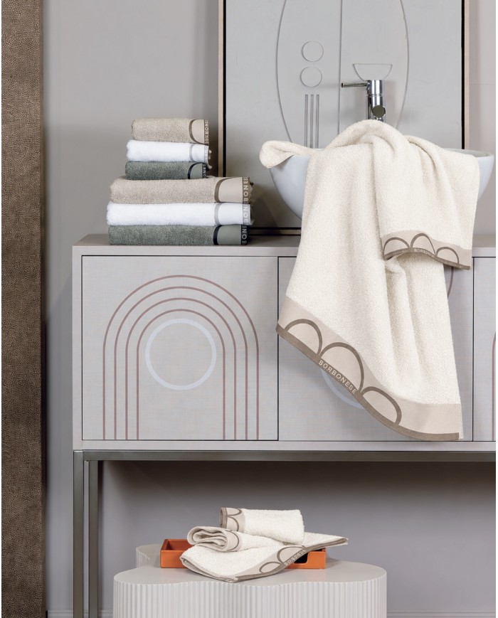 Set asciugamano viso + ospite Borbonese art. Relax