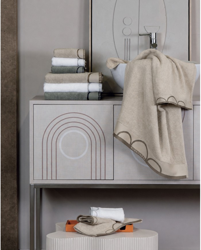 Set asciugamano viso + ospite Borbonese art. Relax