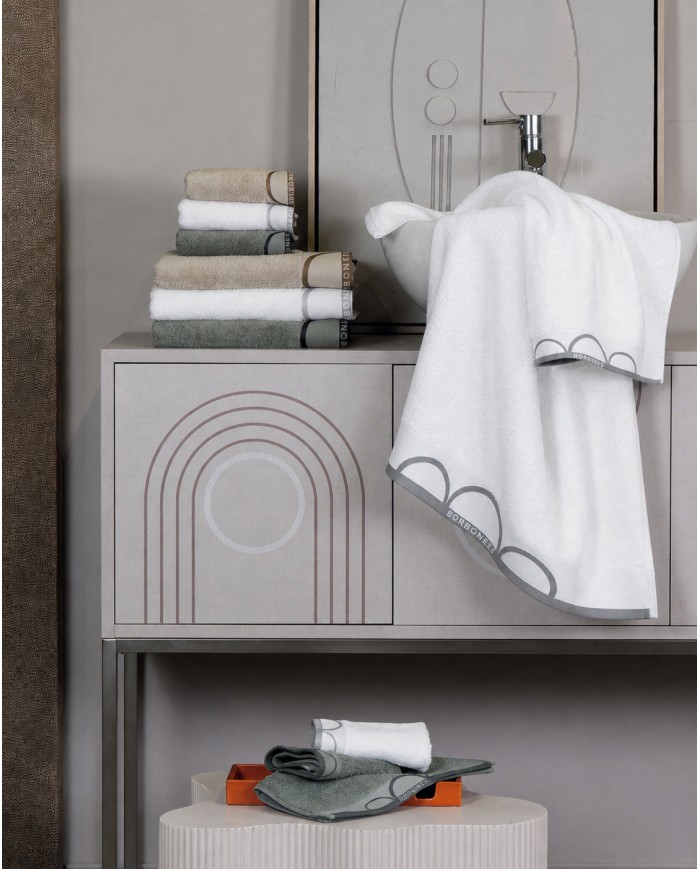 Set asciugamano viso + ospite Borbonese art. Relax