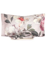 Completo lenzuola matrimoniale in percalle 100% cotone Mirabello Vanity Flowers
