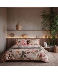 Completo lenzuola matrimoniale in percalle 100% cotone Mirabello Vanity Flowers
