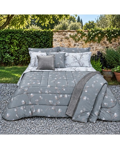 Trapunta matrimoniale in raso 100% cotone Mirabello Jap Ramage