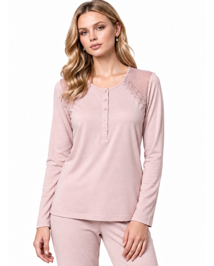 Pigiama donna 100% caldo cotone Lunatica 62101