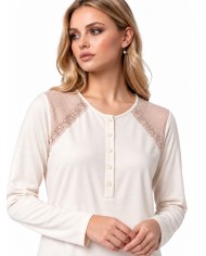 Camicia da notte 100% caldo cotone Lunatica 62102