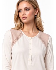 Camicia da notte 100% caldo cotone Lunatica 62102