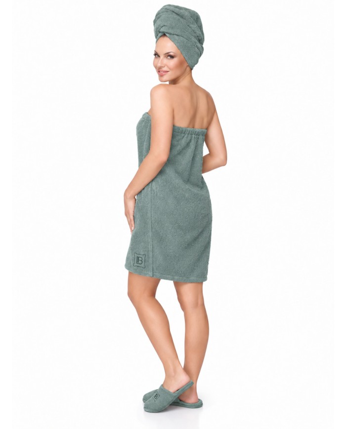 Set Bagno Donna con Pareo, Turbante e Ciabatte - Laura Biagiotti