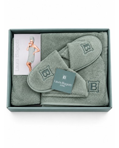Set Bagno Donna con Pareo, Turbante e Ciabatte - Laura Biagiotti