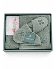 Set Bagno Donna con Pareo, Turbante e Ciabatte - Laura Biagiotti
