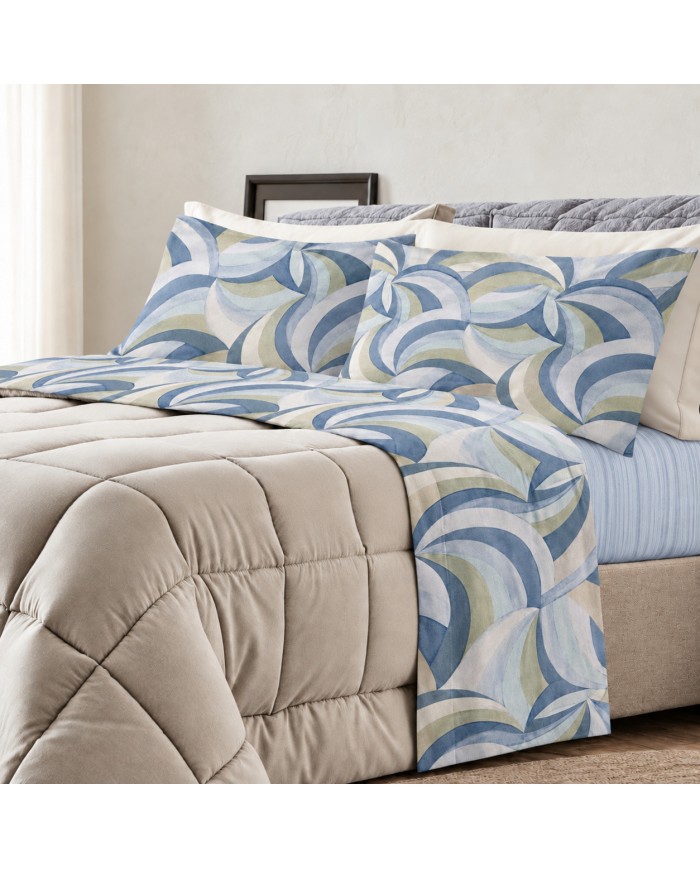 Completo lenzuola matrimoniale 100% cotone Baty