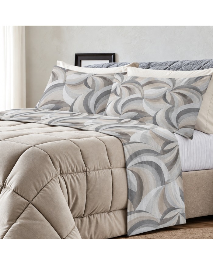 Completo lenzuola matrimoniale 100% cotone Baty