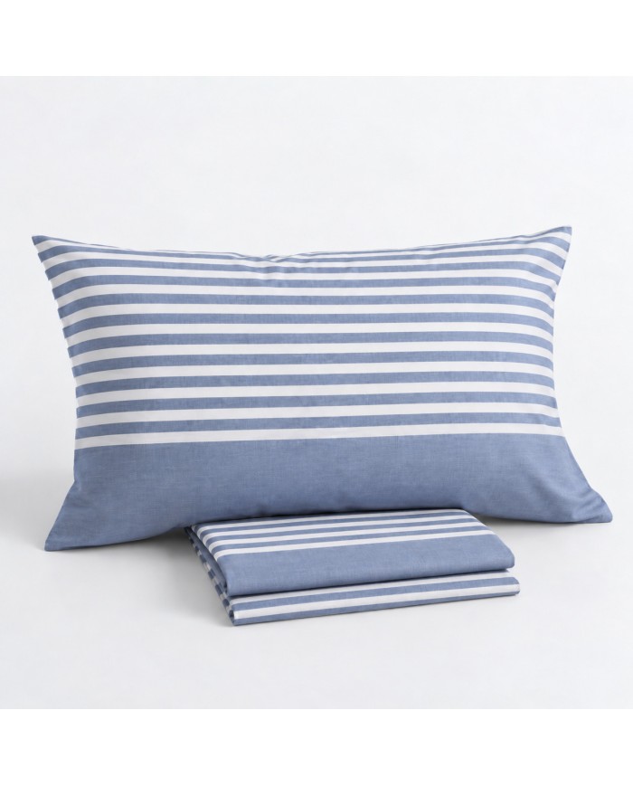 Completo lenzuola letto singolo 100% cotone Sila