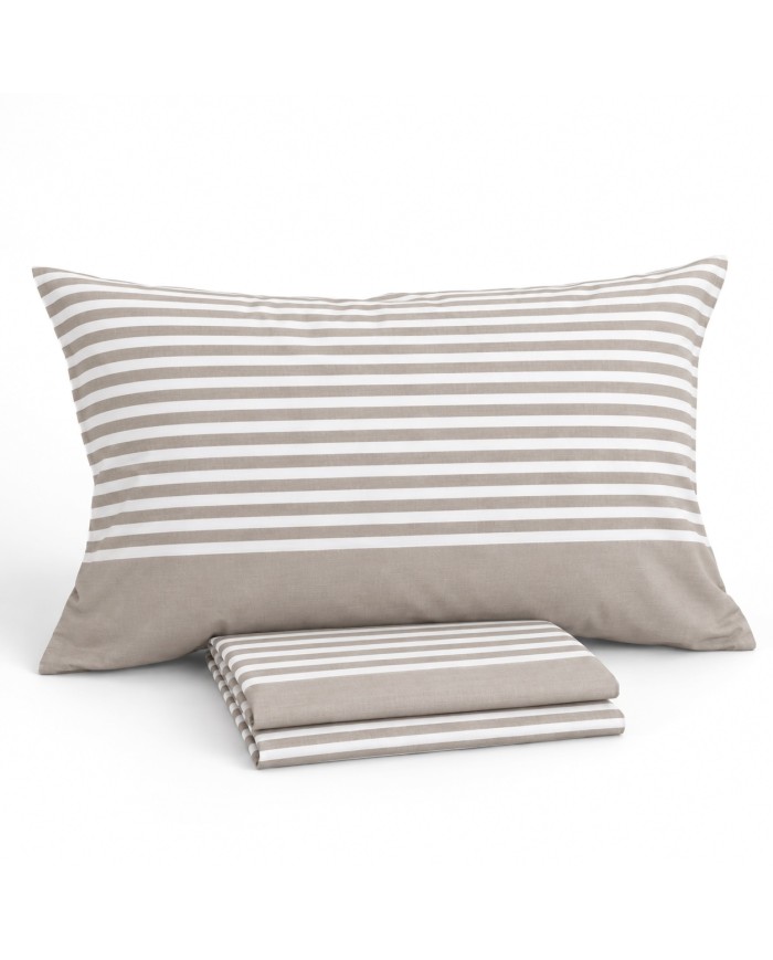 Completo lenzuola letto singolo 100% cotone Sila
