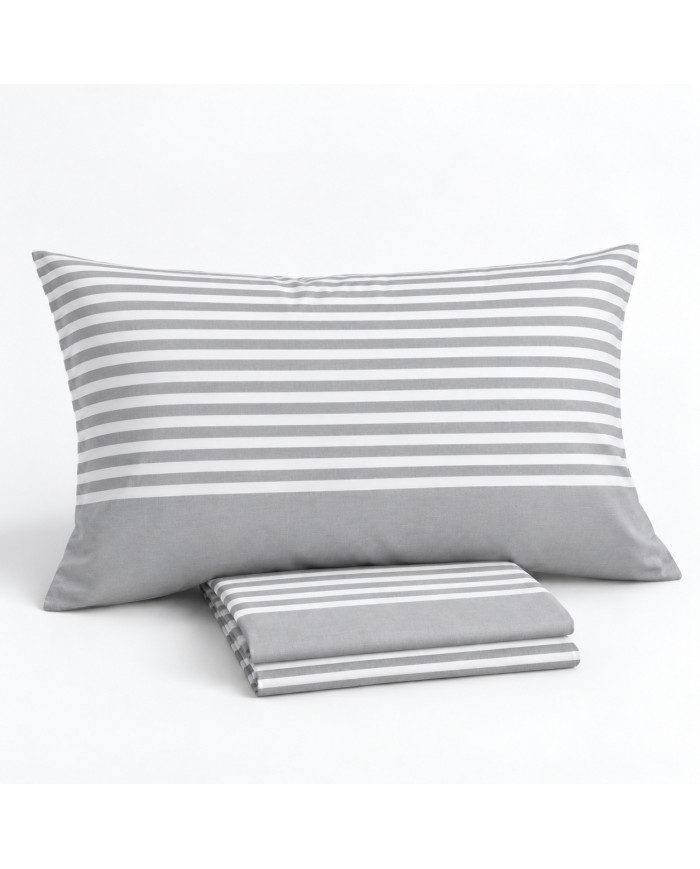 Completo lenzuola letto singolo 100% cotone Sila