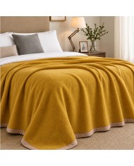 Coperta 100% lana vergine tinta unita double face Marzotto art. Marta - MISURE VARIE