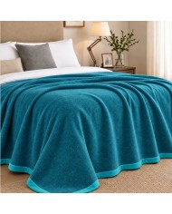 Coperta 100% lana vergine tinta unita double face Marzotto art. Marta - MISURE VARIE