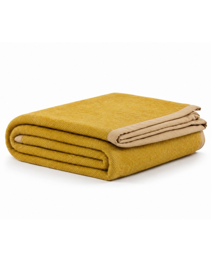 Coperta 100% lana vergine tinta unita double face Marzotto art. Marta - MISURE VARIE