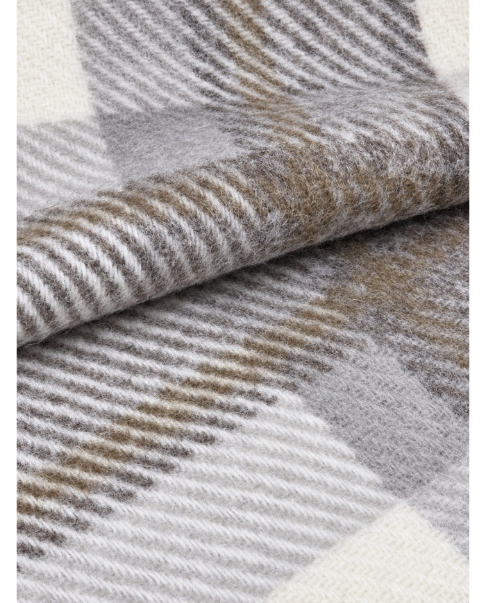Coperta matrimoniale 100% lana vergine Marzotto art. Marta Check