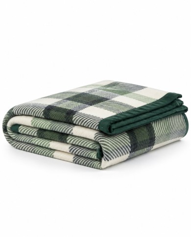 Coperta matrimoniale 100% lana vergine Marzotto art. Marta Check