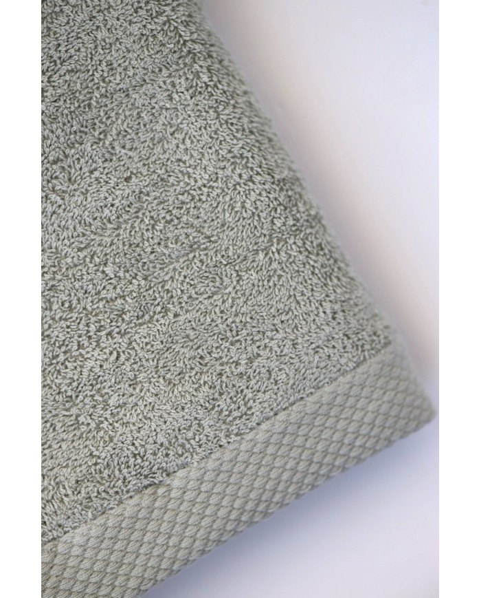 Coppia asciugamani viso+ospite 100% spugna di cotone premium Marea