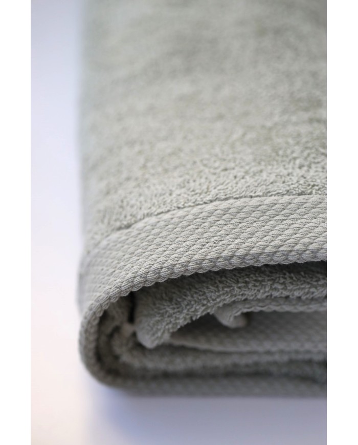 Coppia asciugamani viso+ospite 100% spugna di cotone premium Marea