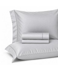 Completo lenzuola matrimoniale in raso 100% cotone Filo Raso
