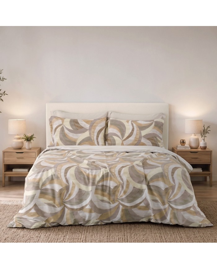 Parure copripiumino piazza e mezza 100% cotone Baty