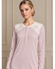 Camicia da notte in caldo cotone Lunatica 62131