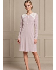 Camicia da notte in caldo cotone Lunatica 62131