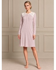 Camicia da notte in caldo cotone Lunatica 62131