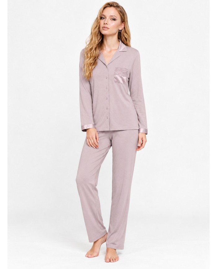 Pigiama donna caldo cotone Lunatica 62106