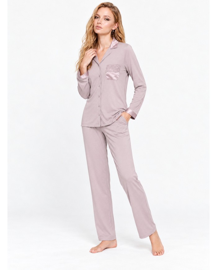 Pigiama donna caldo cotone Lunatica 62106