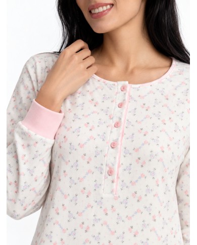 Camicia da notte in 100% caldo cotone Vilfram 52684