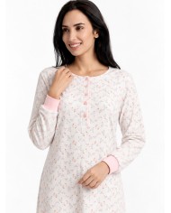 Camicia da notte in caldo cotone Lunatica 62131