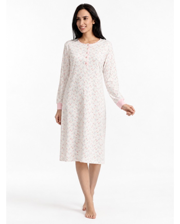 Camicia da notte in 100% caldo cotone Vilfram 52684