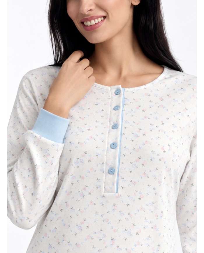 Camicia da notte in 100% caldo cotone Vilfram 52684