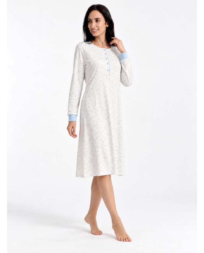 Camicia da notte in 100% caldo cotone Vilfram 52684