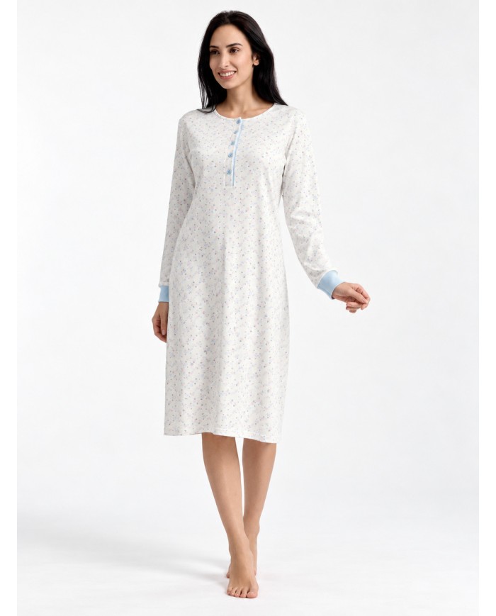 Camicia da notte in 100% caldo cotone Vilfram 52684