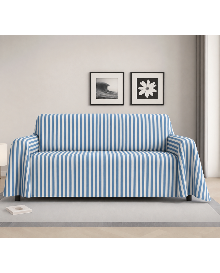 Telo arredo foulard copritutto fantasia a righe 260x280