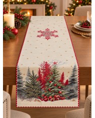Fodera cuscino arredo Natale in gobelin 45x45 Vingi ricami Cristal Gift