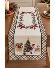 Runner in gobelin 45x140 Natale Vingi Ricami Gift