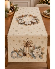 Runner in gobelin 45x140 Natale Vingi Ricami Scozzese