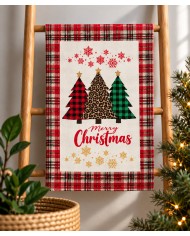 Set 6 strofinacci Natale 100% cotone Vingi Tiffany dis. 4