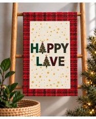 Set 6 strofinacci Natale 100% cotone Vingi Tiffany dis. 4