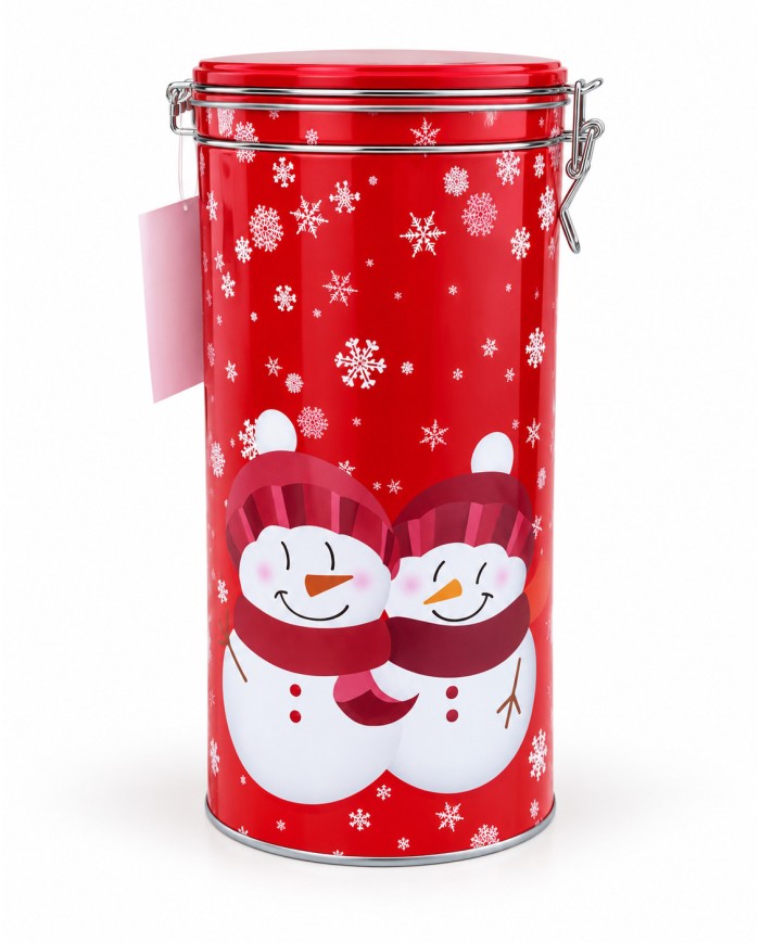 Plaid Natale in latta confezione regalo Snow