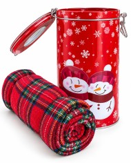 Set asciugamano viso + ospite Natale Snow di Vingi Ricami