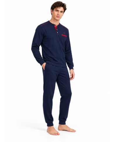 Pigiama uomo 100% caldo cotone Bip Bip 6777 - Made in Italy