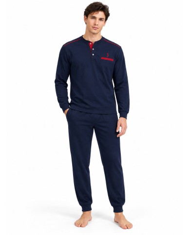 Pigiama uomo 100% caldo cotone Bip Bip 6777 - Made in Italy